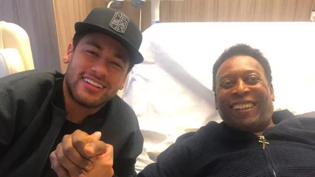 Pelé estuvo cinco días internado en un hospital de París. | Foto: IG Neymar.