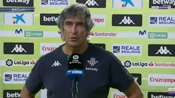 Pellegrini: "Contra el Real Madrid, penales, expulsiones y el VAR, no se puede"