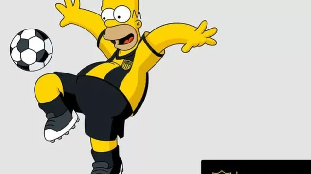 Peñarol llega a un acuerdo con los Simpsons y presenta a Homero y a Bart-foto-1