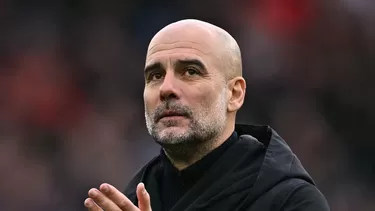 Pep Guardiola, DT del Manchester City. | Foto: AFP.