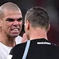 Pepe se queja del arbitraje: &quot;Después de lo que vi hoy, le pueden dar ya el título a Argentina&quot;