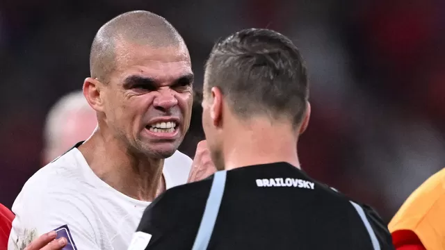 Pepe se queja del arbitraje: &quot;Después de lo que vi hoy, le pueden dar ya el título a Argentina&quot;