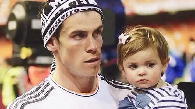 Hija de Gareth Bale sufrió dura caída en el Bernabéu y le hicieron meme