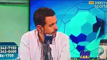 Periodista argentino se cabeceó en un programa en vivo y es un boom en redes