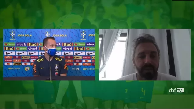 Éverton Ribeiro brindó conferencia de prensa previo al Perú vs. Brasil. | Video: CBF