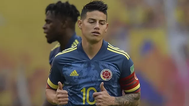 Perú vs. Colombia: James Rodríguez quedó fuera de la convocatoria cafetera por lesión