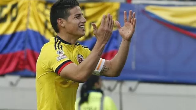 James Rodríguez no pudo contra Perú. (EFE)
