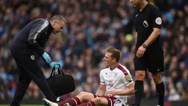 Chris Wood lesionado. Foto: AFP