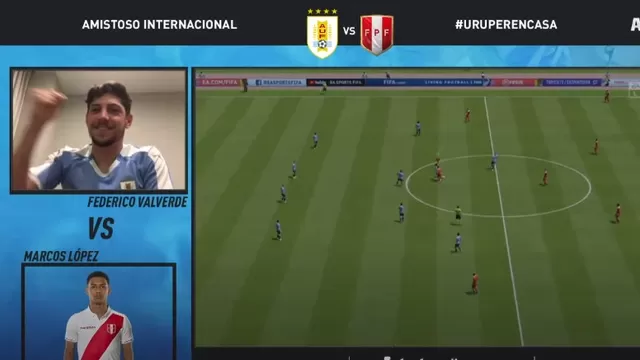 Uruguay se impuso sobre Perú en PlayStation. | Video: YouTube AUF