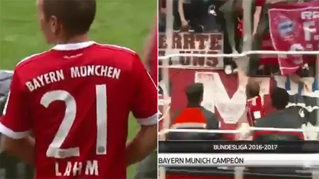 Philipp Lahm regaló su cinta de capitán a un hincha del Bayern Munich