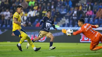 Piero Quispe anotó golazo con Pumas ante América en la Liga MX