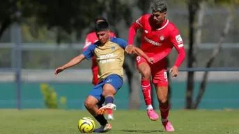 Piero Quispe jugó con Pumas en amistoso ante Toluca FC