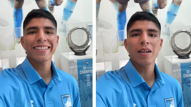 Piero Quispe se pronunció tras unirse a las filas del Sydney FC de Australia / Captura