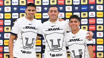 Piero Quispe estuvo junto a los otros refuerzos de los Pumas de la UNAM / Foto: Pumas / Video: N Deportes