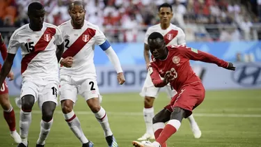 Pione Sisto en el partido contra Perú en Rusia 2018. | Foto: AFP