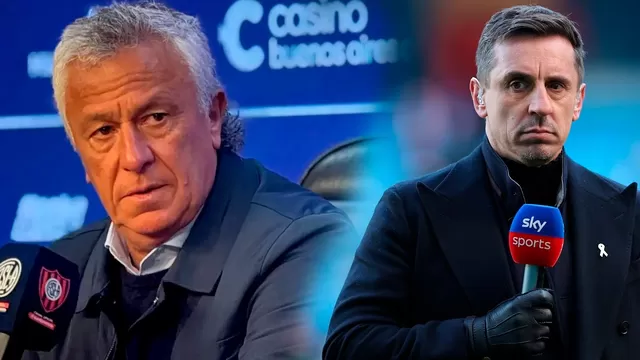 Néstor Gorosito insultó a Gary Neville tras clasificación de Argentina a la final del Mundial 2026 / Foto: San Lorenzo y Getty / Video: Sky Sports