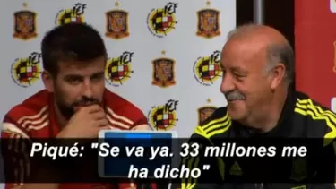 Piqué a Del Bosque: "Fábregas se va del Barcelona" Piqué a Del Bosque: "Fábregas se va del Barcelona"