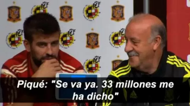 Piqué a Del Bosque: &quot;Fábregas se va del Barcelona&quot;