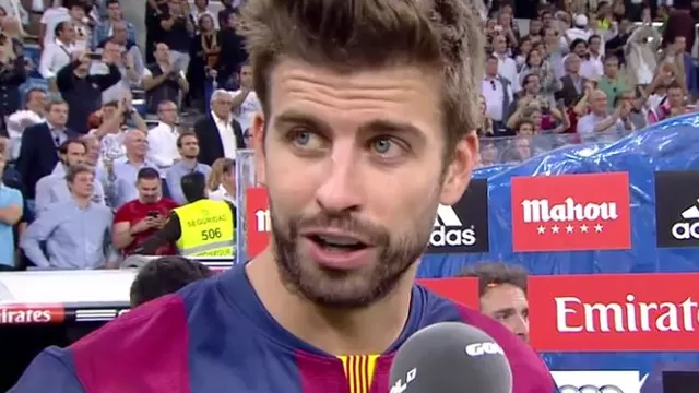 Piqué considera "justa" la derrota del Barcelona ante Real Madrid