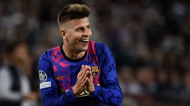 El defensa catalán le dio la victoria al Barcelona. | Foto: AFP El defensa catalán le dio la victoria al Barcelona. | Foto: AFP