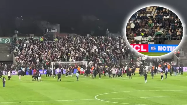 Escándalo en Copa Libertadores: Barristas de Platense ingresaron al campo a agredir a hinchas de Fluminense / Foto y videos: 'X'