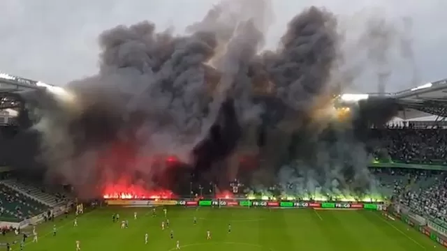 El Legia Varsovia celebró en su estadio. | Video: Twitter