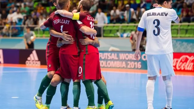 Portugal derrotó 5-1 a Uzbekistán y es favorito en Mundial de Futsal