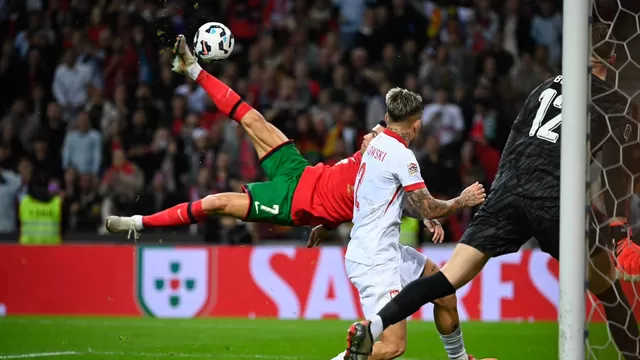 Cristiano Ronaldo anotó un golazo de chalaca en la victoria de Portugal. | Video: ESPN