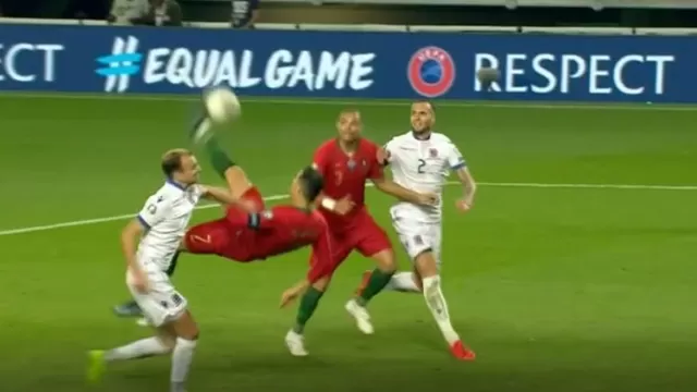 Portugal vs. Luxemburgo: la &#39;chalaca&#39; de Cristiano Ronaldo que no llevó peligro al arco rival