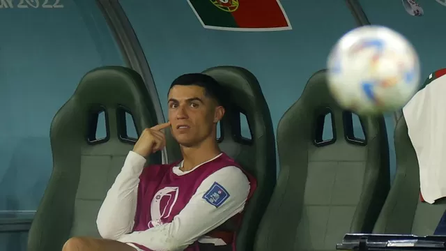 Cristiano fuera del once titular ante Suiza. | Foto: AFP/Video: Canal N