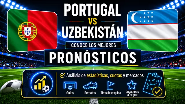 Conoce el pronóstico y las mejores cuotas del partido entre Portugal vs Uzbekistán por el Mundial 2026. | AD