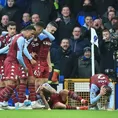 Premier League: Agreden a Lucas Digne y Matty Cash con botellazo en Goodison Park