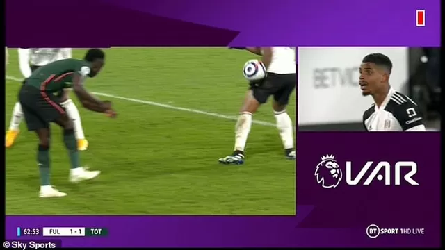 El VAR anuló el gol de Josh Maja en el Fulham vs. Tottenham. | Video: YouTube