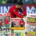 Prensa lusa destroza a la Portugal de Cristiano: &quot;Vergüenza mundial&quot;