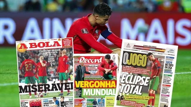 Prensa lusa destroza a la Portugal de Cristiano: &quot;Vergüenza mundial&quot;