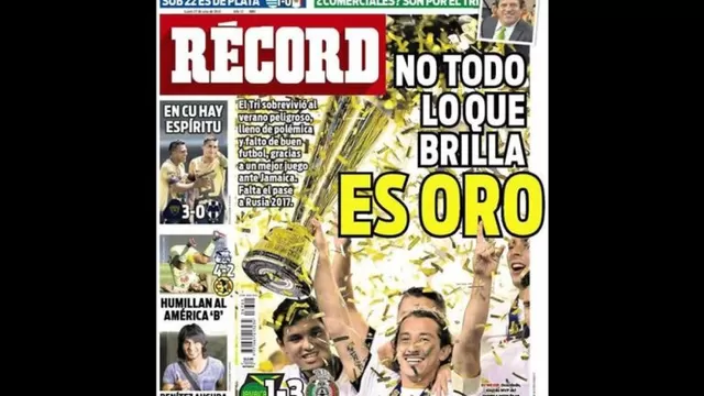 Prensa mexicana celebra con ironía el título de la Copa de Oro 2015