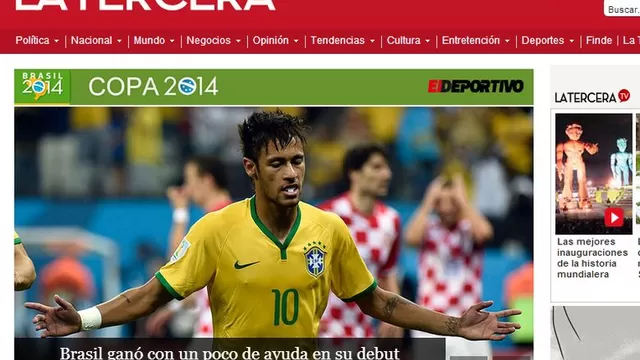 Prensa mundial coincide en que Brasil ganó con ayuda del árbitro-foto-5