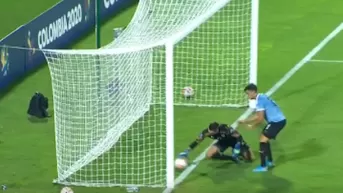 Preolímpico: Terrible blooper del arquero de Uruguay para el 1-1 de Brasil