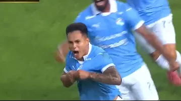 Pretell sacó bombazo y anotó el 1-1 de Cristal ante Palmeiras