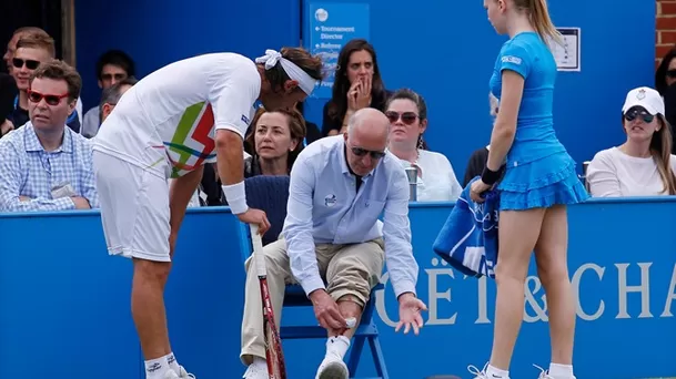 Nalbandian hirió a un juez de línea | Foto: Getty Images.