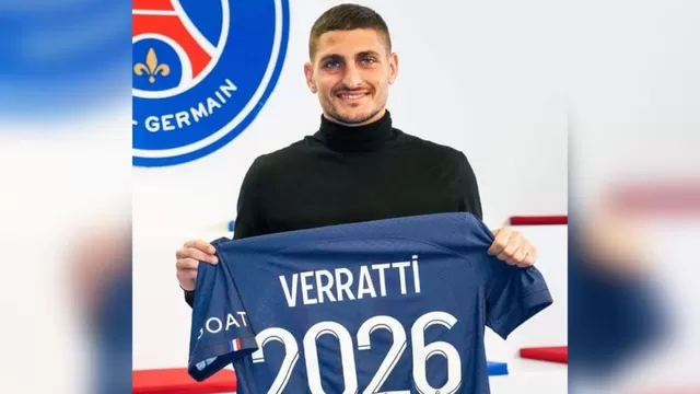 PSG anunció la renovación del italiano Marco Verratti hasta 2026