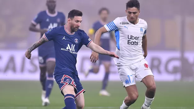 PSG empató a cero en Marsella, Messi sigue sin marcar en la Ligue 1