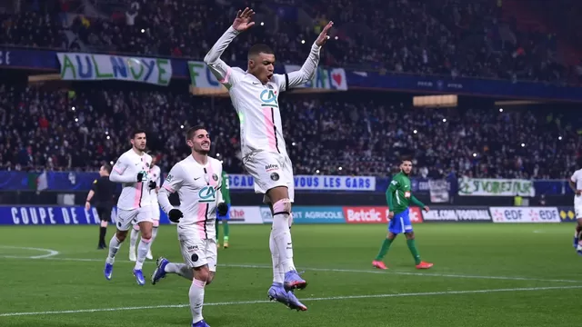 PSG goleó 3-0 al Feignies-Aulnoye con doblete de Mabppé en la Copa de Francia