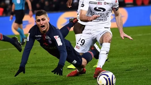 La goleada sobre Guingamp dejó una mala noticia para PSG | Foto: AFP.