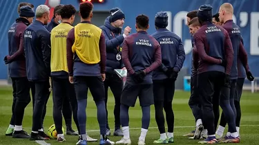 El primer entrenamiento de Pochettino en el PSG fue el último domingo. | Foto: @PSG_inside