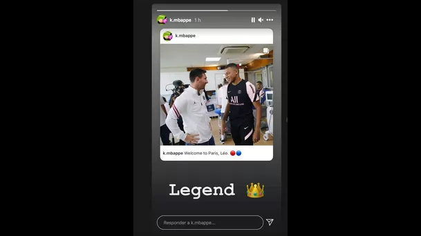 Mbappé también se pronunció en Instagram.