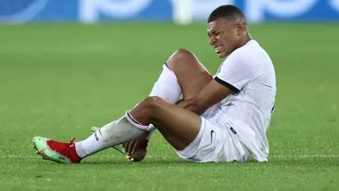 Mbappé se lesionó en Champions | Foto: AFP.