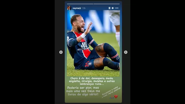 Neymar se pronunció en Instagram.