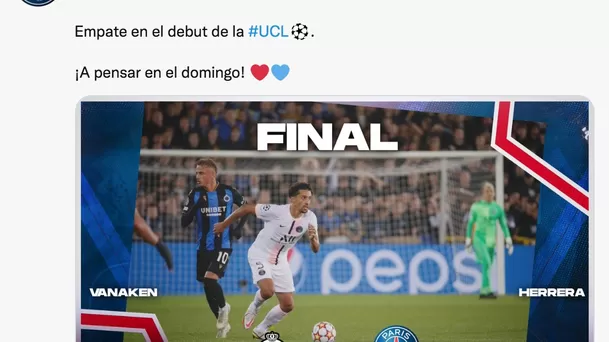 PSG no ganó en su debut en la Champion League.