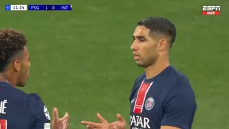 Achraf Hakimi anotó el primer tanto de esta final de Champions League y el PSG está cerca del título. | Video: ESPN